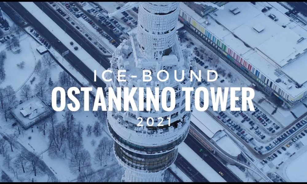 Χιονισμένος ο ψηλότερος τηλεοπτικός πύργος στην Ευρώπη